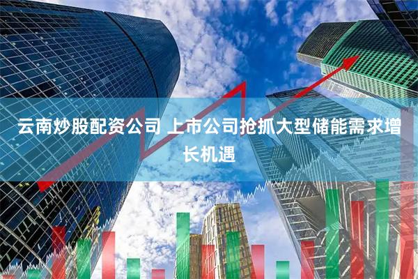 云南炒股配资公司 上市公司抢抓大型储能需求增长机遇